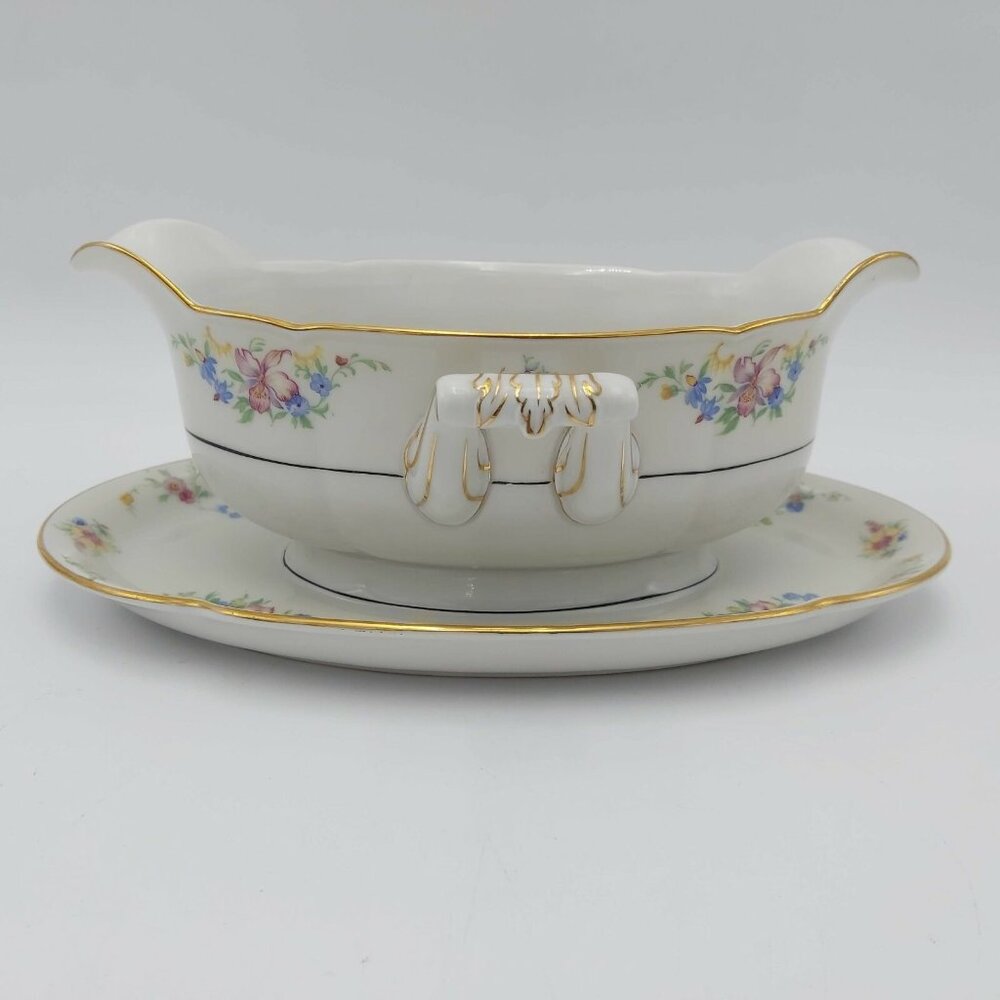 Royal Bayreuth Gravy Boat  Dresden Floral Bavaria